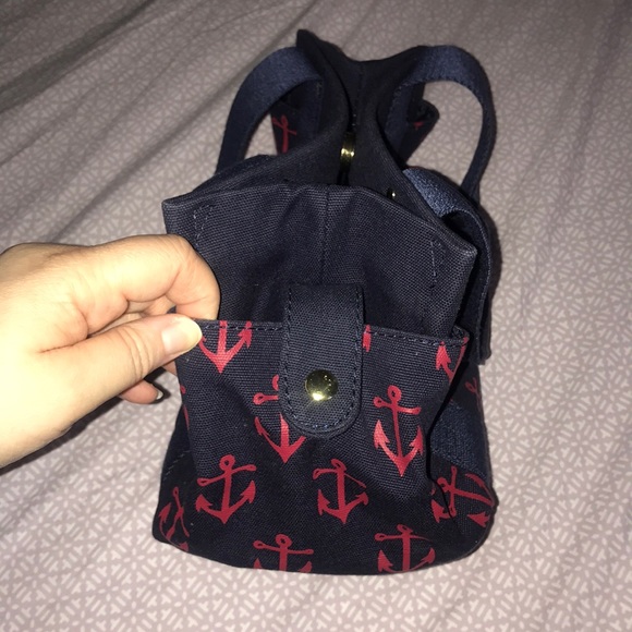 Tommy Hilfiger Handbag in Navy Blue w/ Red Anchors - Picture 3 of 7
